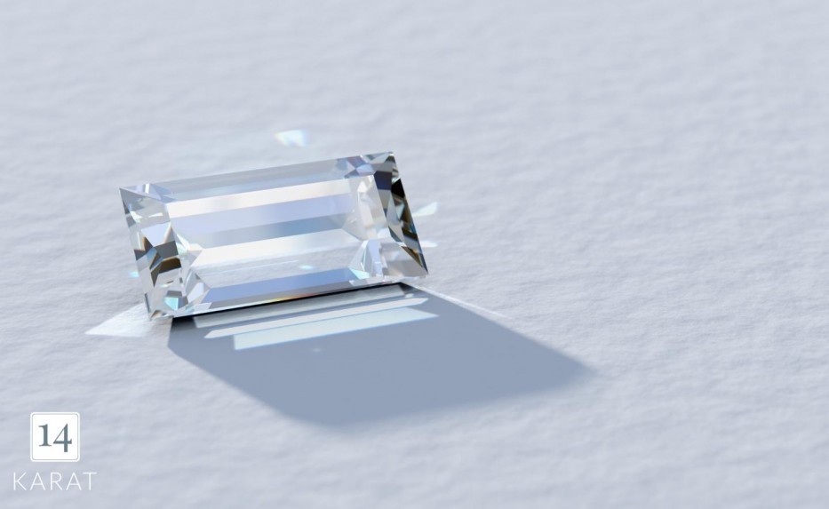 Diamond spotlight: baguette cut