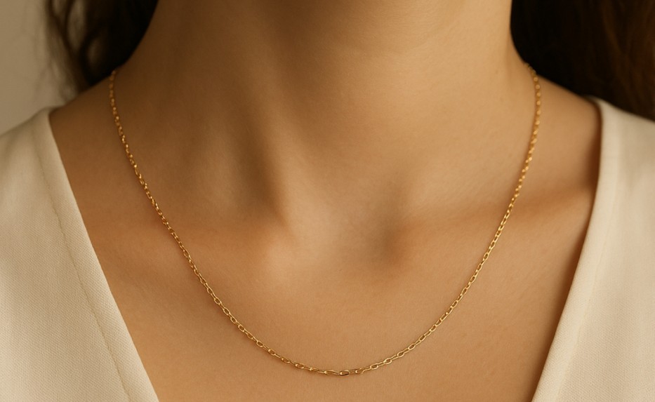 14k Gold Chain Necklace For Women
