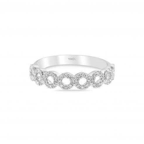 WHITE GOLD CIRCLE FASHION BAND