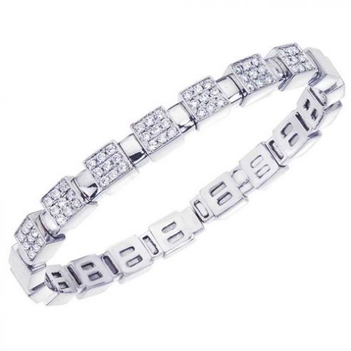 White Gold Diamond Bangle Bracelet