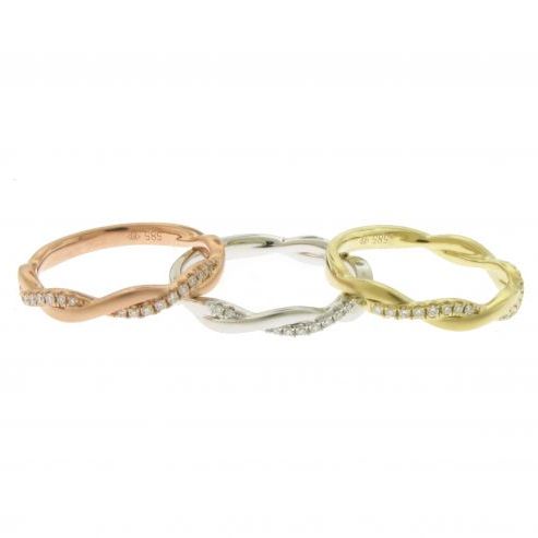 TWIST STACKABLE RING