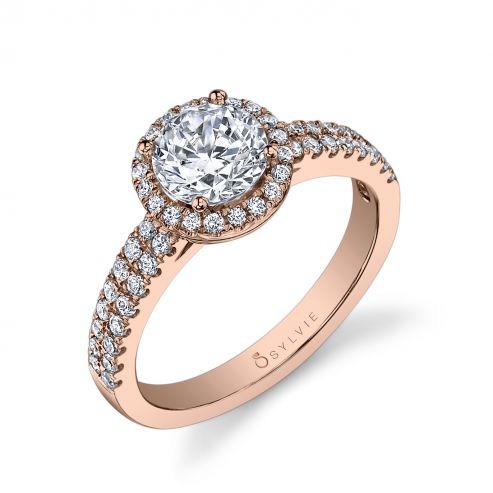 GWENDOLINE - CLASSIC HALO ENGAGEMENT RING