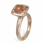 Morganite Solitaire Ring