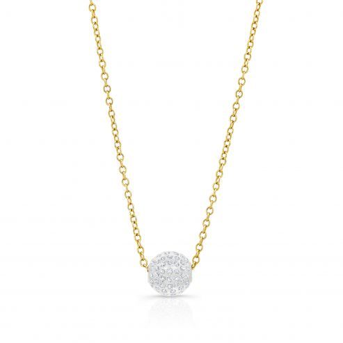 Solare necklace with yellow gold chain