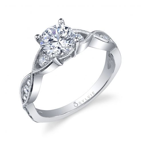 BERNADETTE - SPIRAL SOLITAIRE ENGAGEMENT RING