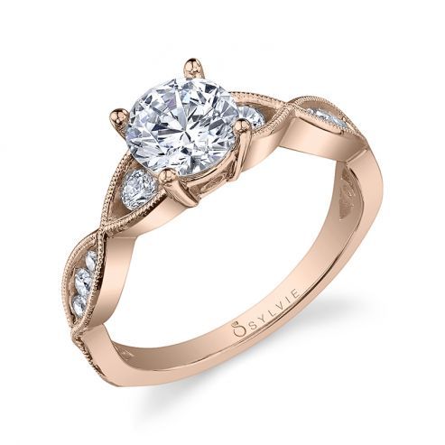 BERNADETTE - SPIRAL SOLITAIRE ENGAGEMENT RING