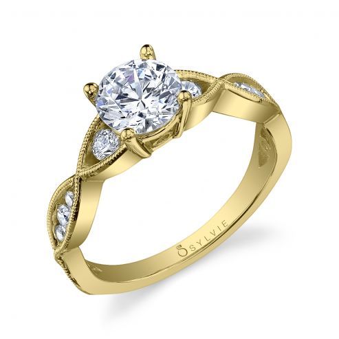 BERNADETTE - SPIRAL SOLITAIRE ENGAGEMENT RING