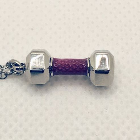 Dumbbell Charm Necklace