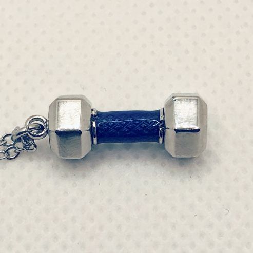 Dumbbell Charm Necklace