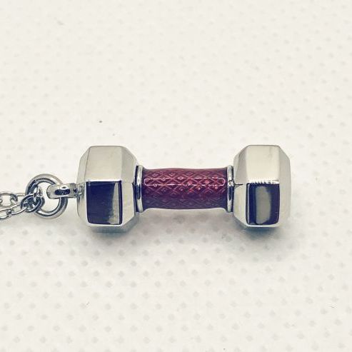 Dumbbell Charm Necklace
